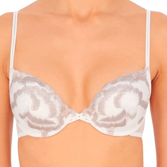 Natori Other - Natori 34C Natorious Demi Contour Underwire Bra NWOT 712308 Soft White Combo